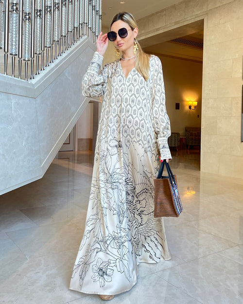 Rosie Flared Kaftan Dress