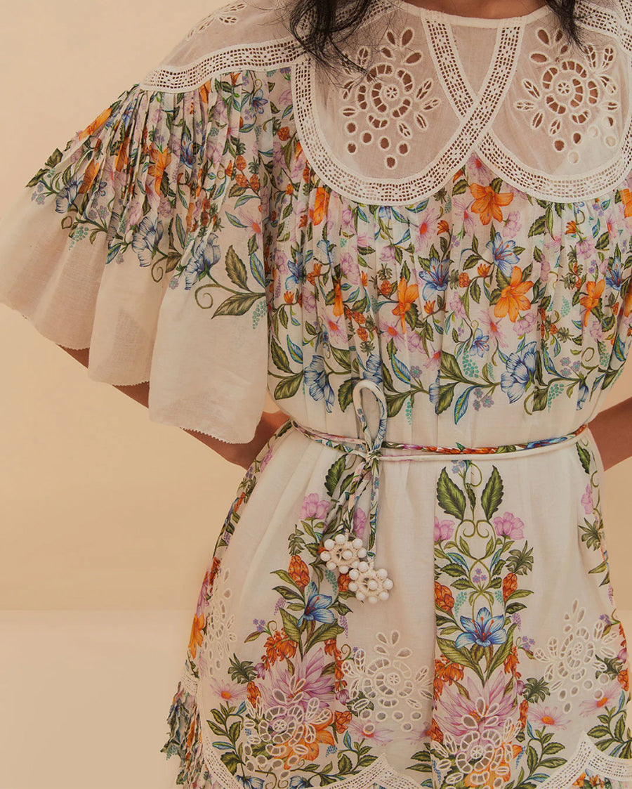 off-white sweet bloom bouquet mini dress Sweet Bloom Bouquet Off-White Mini Dress