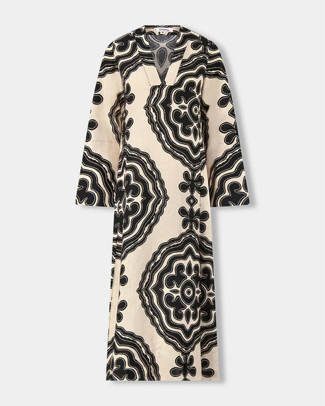 Theodora Column Maxi Dress Niku Cream