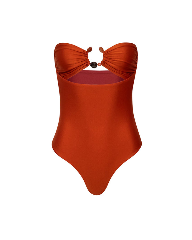 Tika One Piece Swimsuit - Cobre Quechua