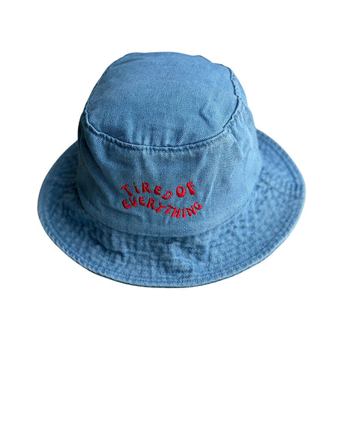 Tired of Everything - Denim Bucket Hat
