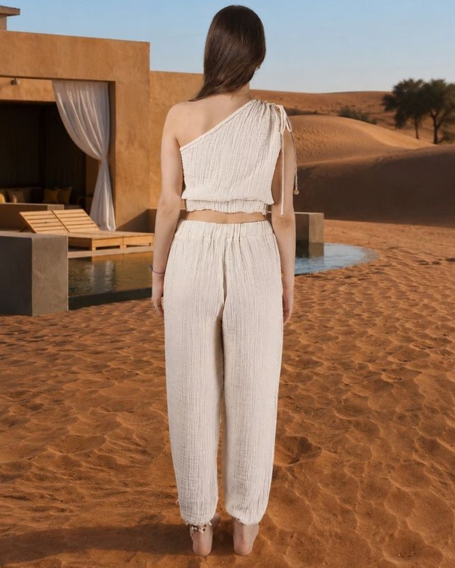 Topkapi Blouse and Trousers - Sand Beige