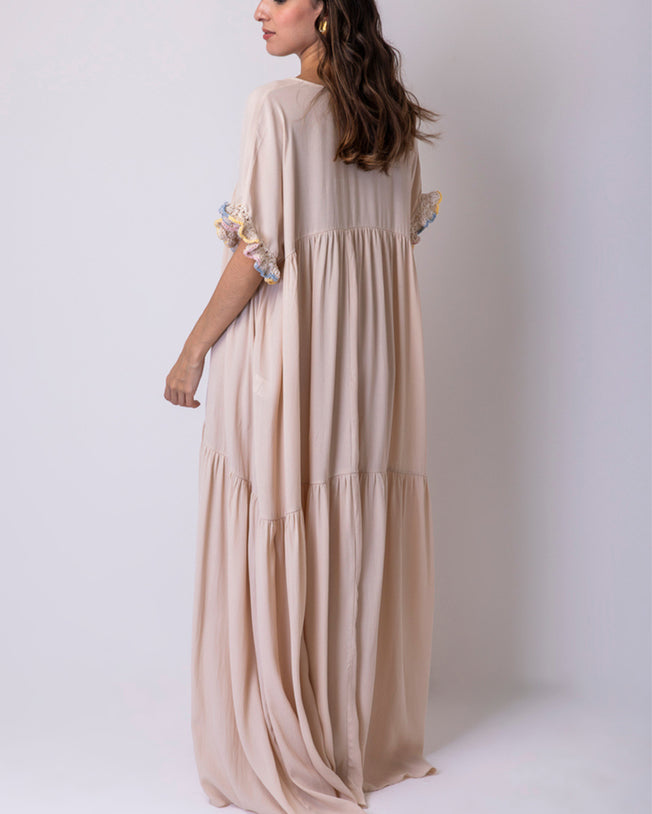 Tunic Sacada Maxi Dress - Champagne