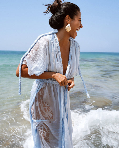 Tunic Soleya Blue Lagoon Maxi Dress