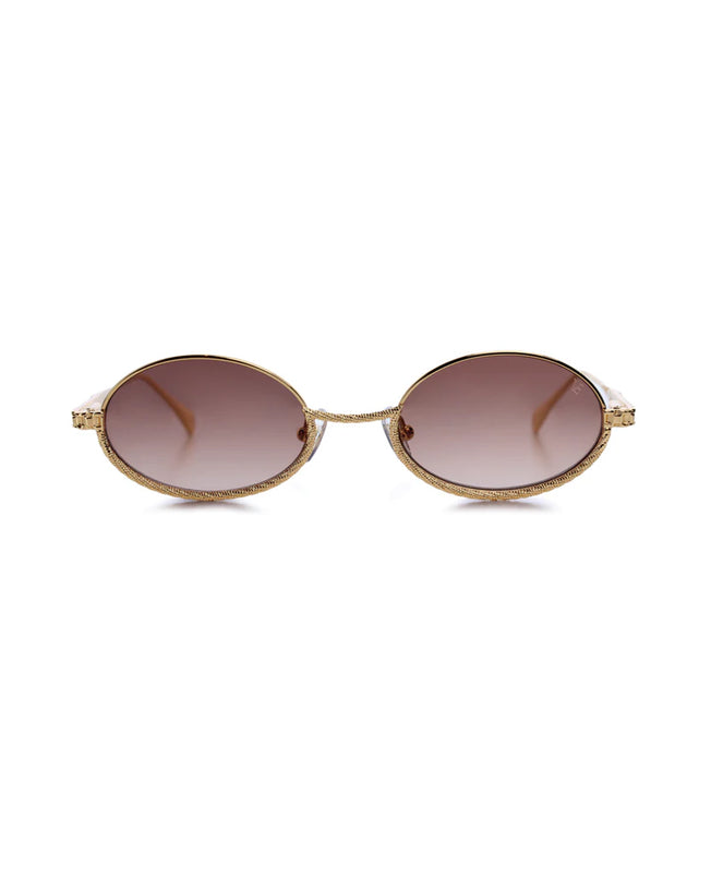 VE-KAZUMI Yellow Gold with Brown Lenses