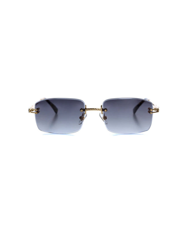 VE-MILANO Yellow Gold with Black Lenses