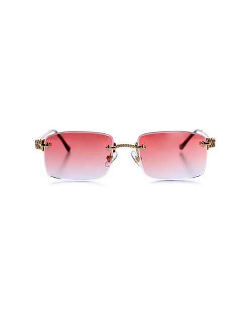 VE-Positano Yellow Gold with Pink Lenses