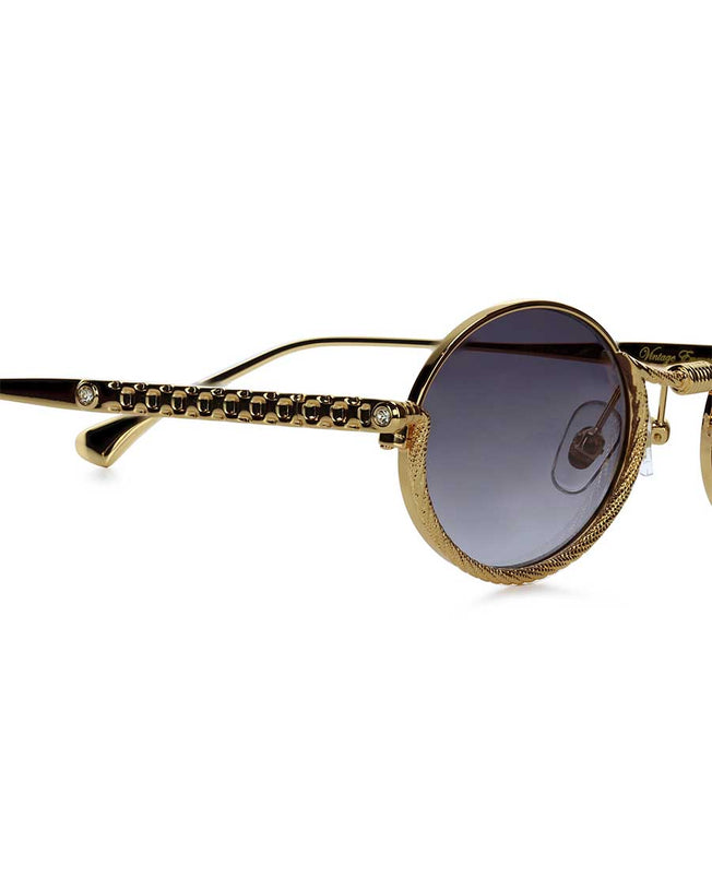 VE-TAKUMI Yellow Gold with Black Lenses