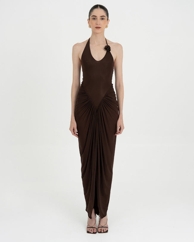 Vestalia Bodydress in Wood