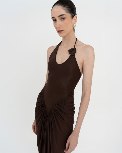 Vestalia Bodydress in Wood