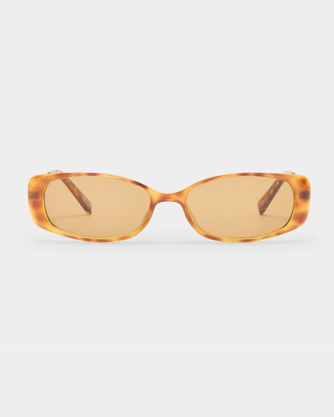 Le Specs 'LIL STARLIGHT' Vintage Tort Latte Tint Sunglasses