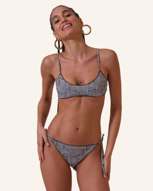 Zebra Spoty Thin Shoulders Regular Bikini Set