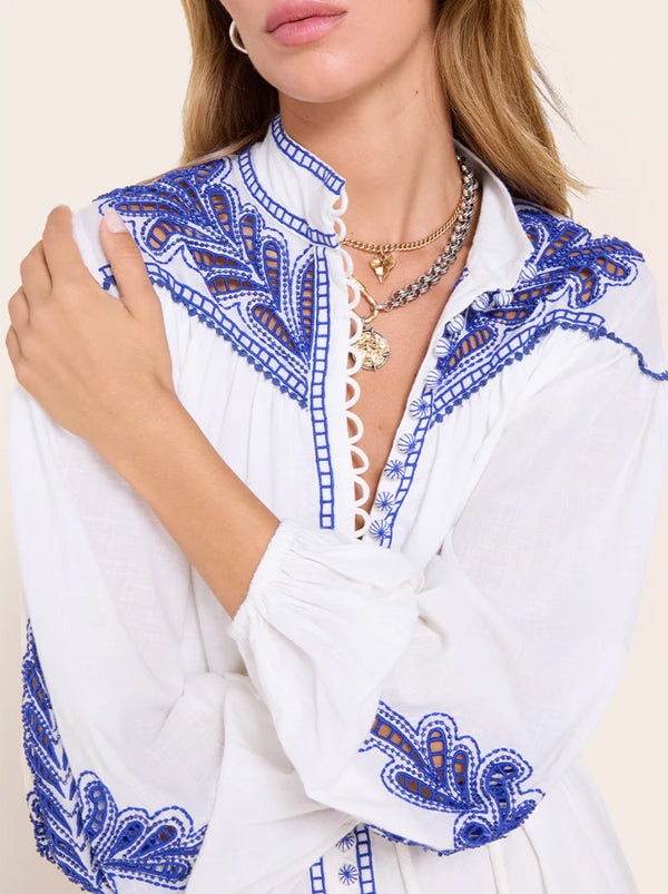 Zillenia Midi Dress Simply White